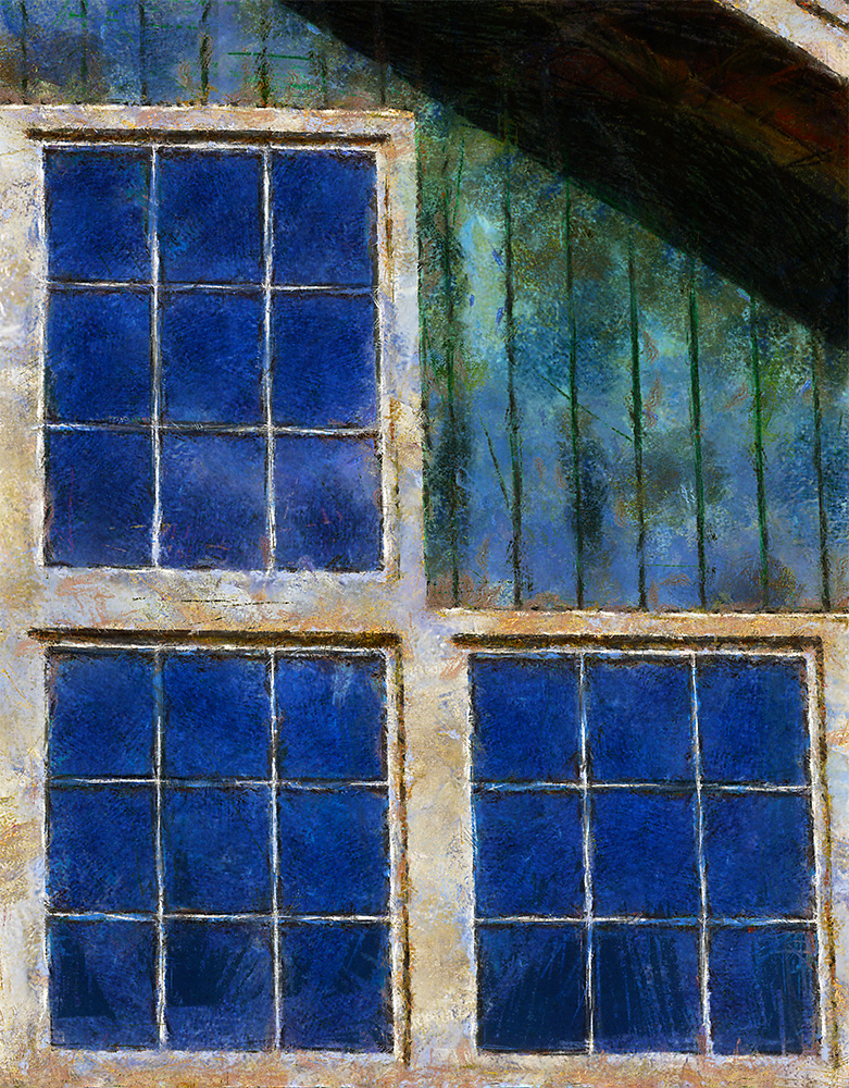 Blue Corner Windows