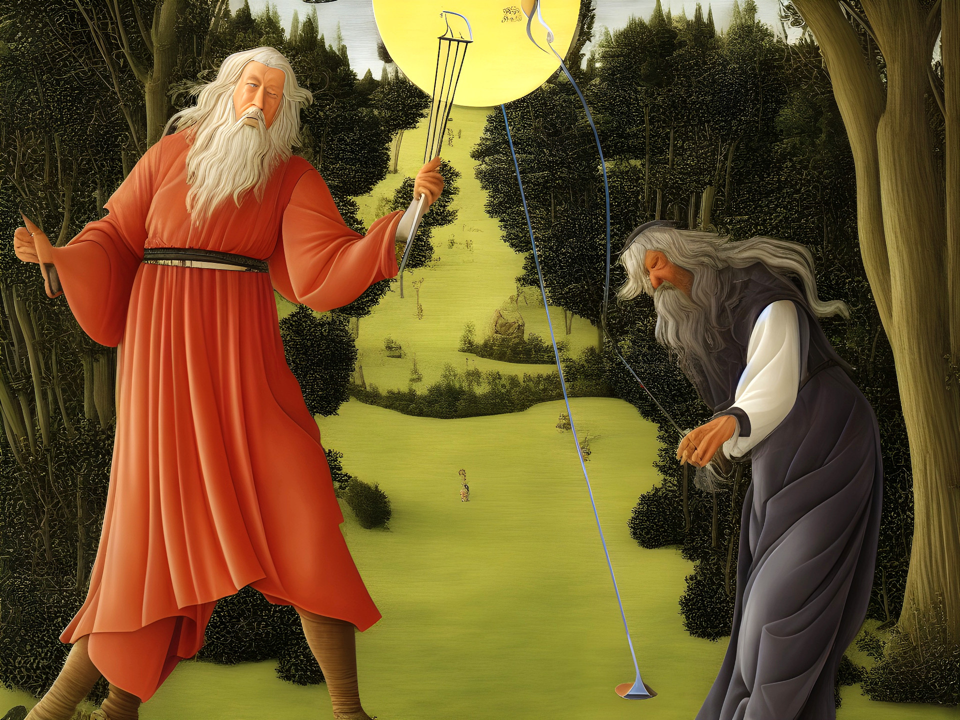 Gandalf Plays Disc Golf with da Vinci